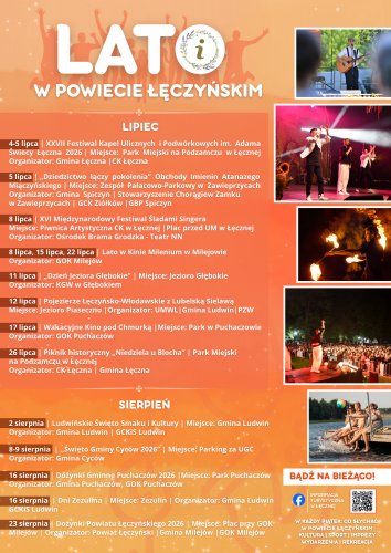 LATO w powiecie łęczyńskim - kalendarz wydarzeń